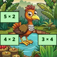 Multiplication: Bird Image Uncover