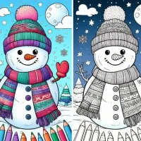 BTS Winter Coloring