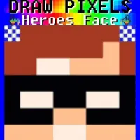 Draw Pixels Heroes Face