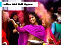 Indian Girl Holi Jigsaw