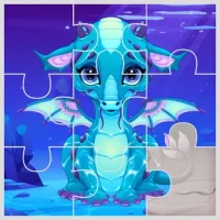 Cute Unicorns And Dragons Puzzle