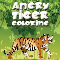 Angry Tiger Coloring