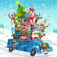 Xmas Trucks Jigsaw