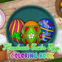 Handmade Easter Eggs Coloring Book