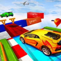 Sky Ramp Car Mega Stunts Big Jump