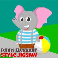 Funny Elephant Style Jigsaw