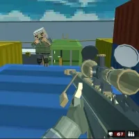 Shooting Blocky Combat Swat GunGame Survival