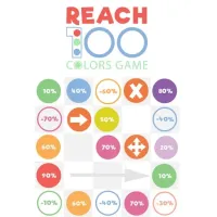 Reach 100 : Colors Game