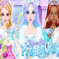 Princess Salon: Frozen Party Princess