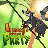 Monkeys ropes party