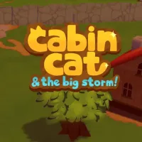 Cabin Cat Storm Survivor