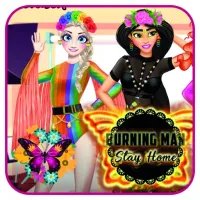 Dress Up Game: Burning Man Stay Home