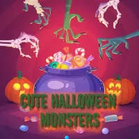 Cute Halloween Monsters Memory