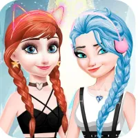 elsa and anna Dress Up Makeup