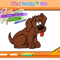 Cartoon Coloring Book for Kids - Animals