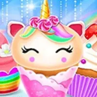 Unicorn Mermaid Cupcake Cooking Design - Creative