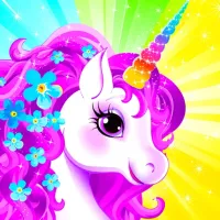 Unicorn Dress Up like Princess