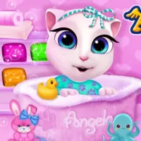 Baby Angela Bathing Time