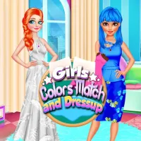 Girls Colour Match and Dress up