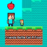 Friends Battle Eat A Food