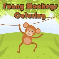 Funny Monkeys Coloring