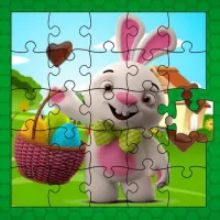 Easter Bunny Eggs Jigsaw