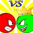 Red ball vs green king