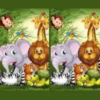 Find Seven Differences Animals