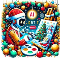 Christmas AI Art Draw Paint