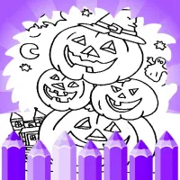 Kid Halloween Coloring Pages