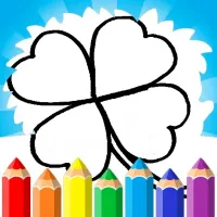 4 Leaf Clover Coloring Page