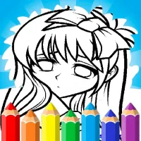 Cute Anime Face Girls Coloring Pages