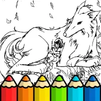 Coloring Pages Of Anime Wolves