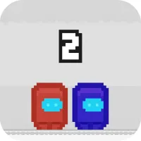 Pixel Us Red and Blue 2