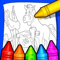 Farm Animals Coloring For Kids