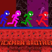 Stickman Brothers Nether Parkour